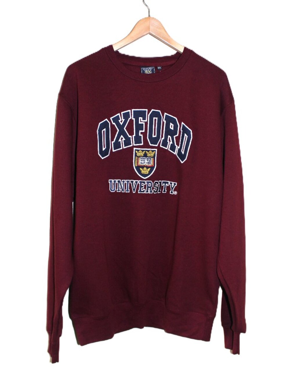 nwt OXFORD University Official Burgundy Fleece Crewneck Sweatshirt (Unisex XXL)
